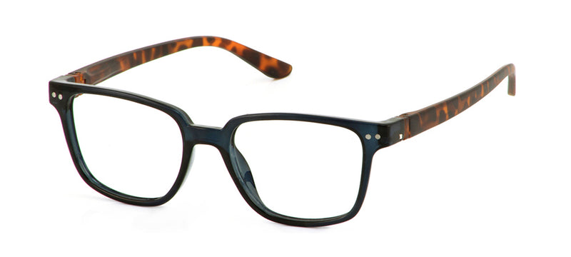 Load image into Gallery viewer, Andrew Navy Crystal/Faux Tortoise | Bunny Eyez Guyz Readers
