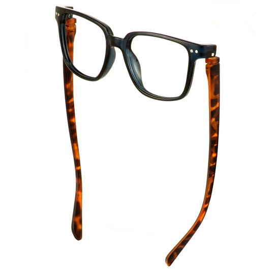 Andrew Navy Crystal/Faux Tortoise | Bunny Eyez Guyz Readers