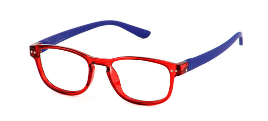 Erica Red/Royal Blue Lens Readers | Bunny Eyez