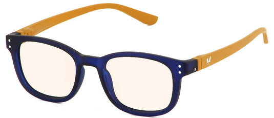 Kaley Blue Screen Lens Reader in Navy/Gold