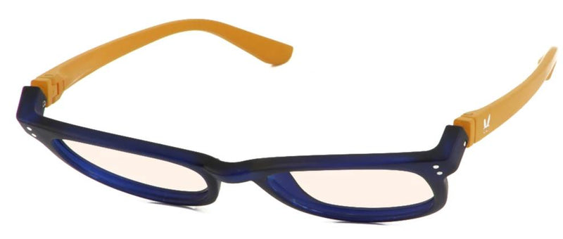 Load image into Gallery viewer, Kaley Blue Screen Lens Reader in Navy/Gold
