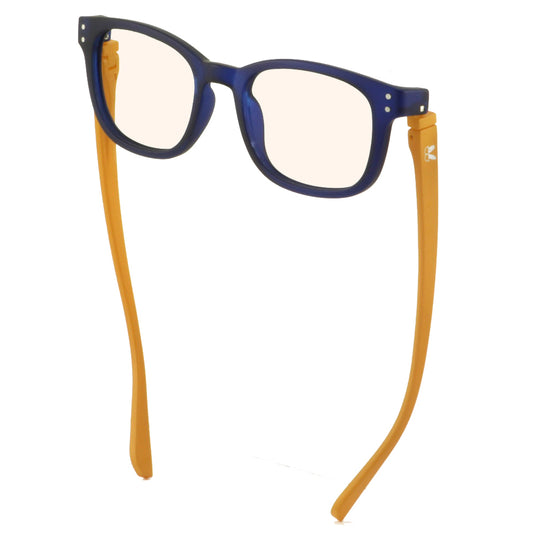 Kaley Blue Screen Lens Reader in Navy/Gold