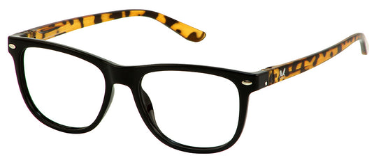 Bunny Eyez Guyz Keith Readers in Faux Brown Tortoise/Black