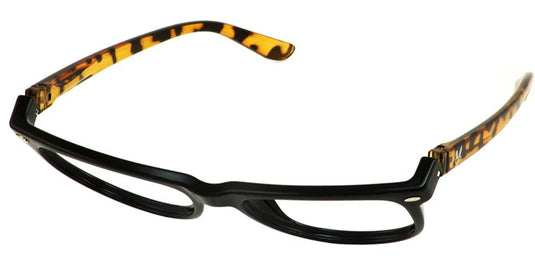 Bunny Eyez Guyz Keith Readers in Faux Brown Tortoise/Black