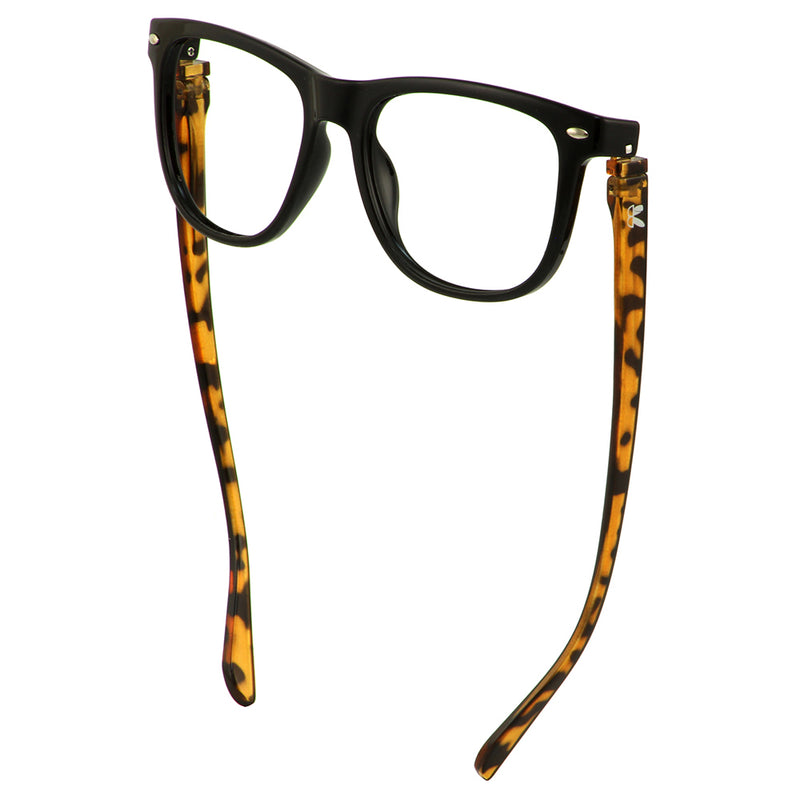 Load image into Gallery viewer, Bunny Eyez Guyz Keith Readers in Faux Brown Tortoise/Black
