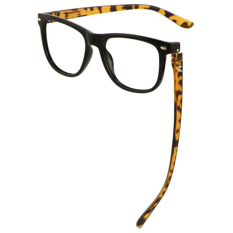 Load image into Gallery viewer, Bunny Eyez Guyz Keith Readers in Faux Brown Tortoise/Black
