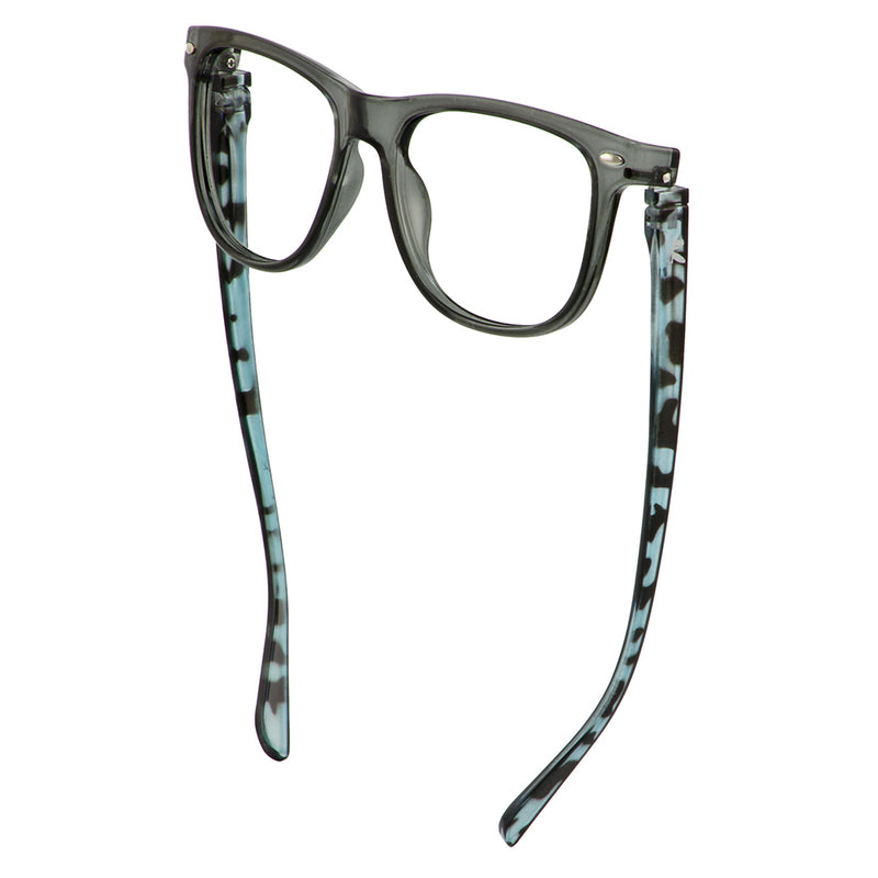 Load image into Gallery viewer, Bunny Eyez Guyz Keith Readers in Grey/Navy Faux Tortoise
