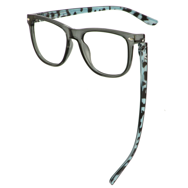 Load image into Gallery viewer, Bunny Eyez Guyz Keith Readers in Grey/Navy Faux Tortoise
