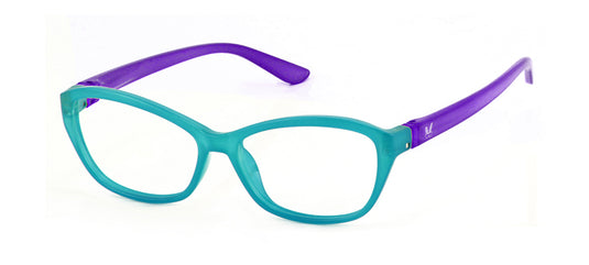 Sabina Reader Aqua/Purple | Bunny Eyez