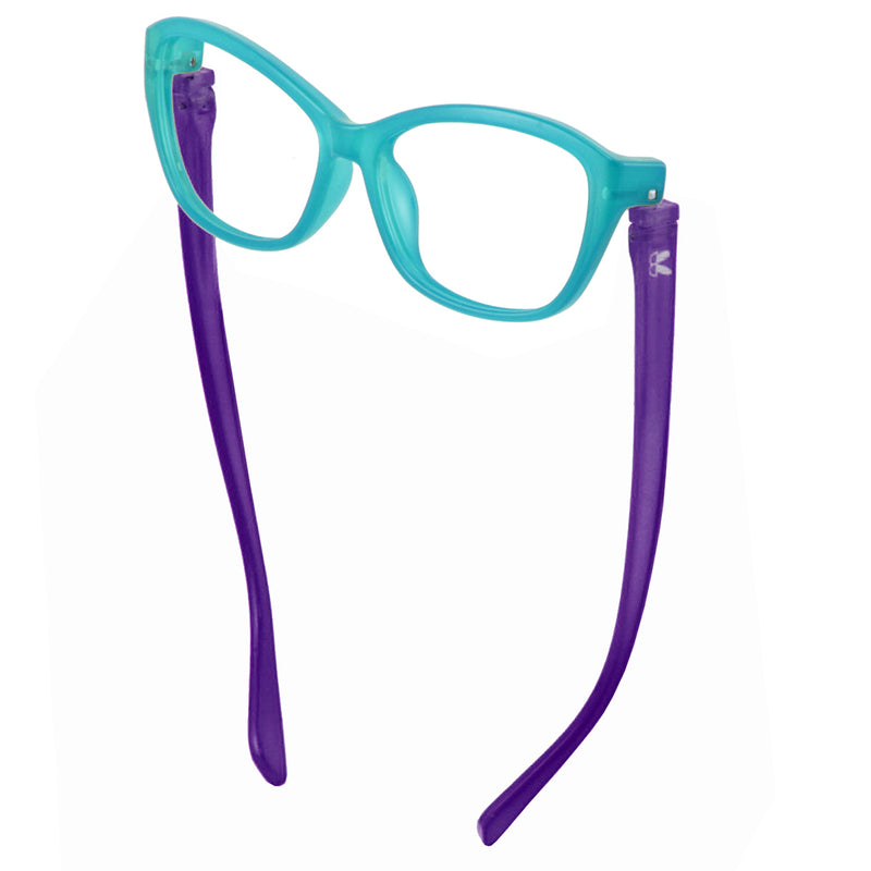 Load image into Gallery viewer, Sabina Reader Aqua/Purple | Bunny Eyez
