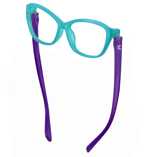 Sabina Reader Aqua/Purple | Bunny Eyez