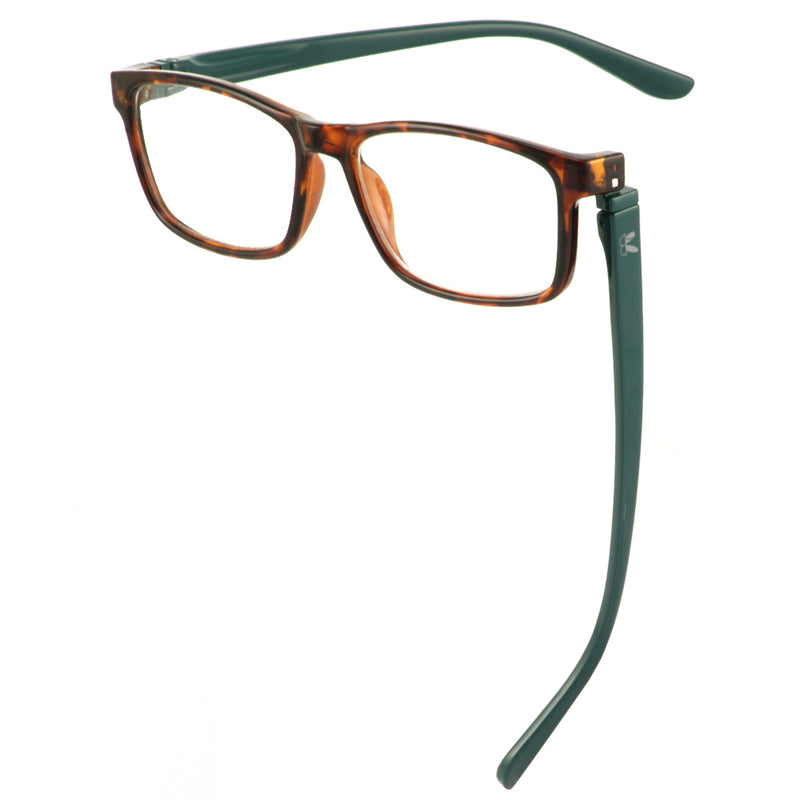 Load image into Gallery viewer, Bunny Eyez Jacob Reader in Tortoise Look/Dark Aqua
